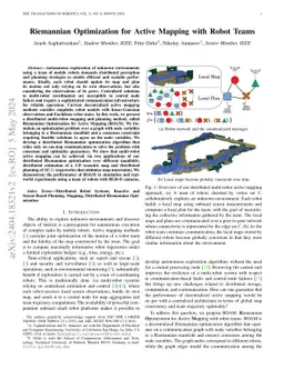 Riemannian Optimization for Active Mapping with Robot Teams