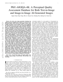 PKU-AIGIQA-4K: A Perceptual Quality Assessment Database for Both
  Text-to-Image and Image-to-Image AI-Generated Images