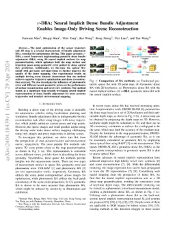 $ν$-DBA: Neural Implicit Dense Bundle Adjustment Enables Image-Only
  Driving Scene Reconstruction