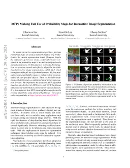 MFP: Making Full Use of Probability Maps for Interactive Image
  Segmentation
