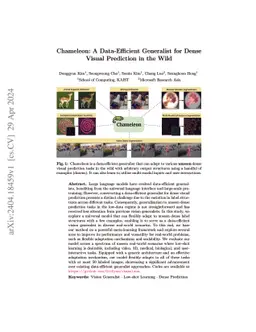 Chameleon: A Data-Efficient Generalist for Dense Visual Prediction in
  the Wild