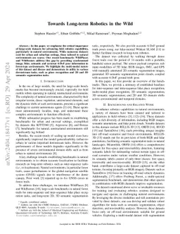 Towards Long-term Robotics in the Wild