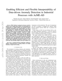 Enabling Efficient and Flexible Interpretability of Data-driven Anomaly
  Detection in Industrial Processes with AcME-AD