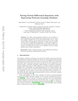 Solving Partial Differential Equations with Equivariant Extreme Learning
  Machines