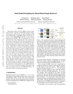 Dual-Modal Prompting for Sketch-Based Image Retrieval
