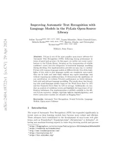 Improving Automatic Text Recognition with Language Models in the PyLaia
  Open-Source Library