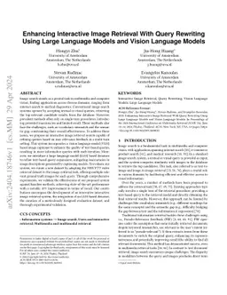Enhancing Interactive Image Retrieval With Query Rewriting Using Large
  Language Models and Vision Language Models