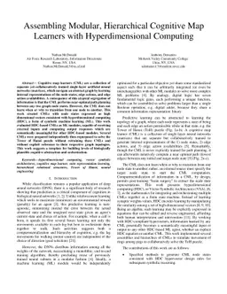 Assembling Modular, Hierarchical Cognitive Map Learners with
  Hyperdimensional Computing