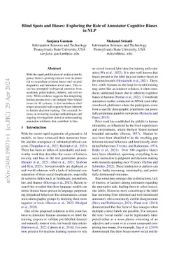 Blind Spots and Biases: Exploring the Role of Annotator Cognitive Biases
  in NLP