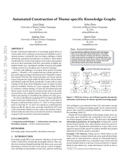 Automated Construction of Theme-specific Knowledge Graphs