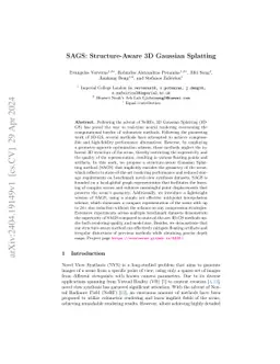 SAGS: Structure-Aware 3D Gaussian Splatting