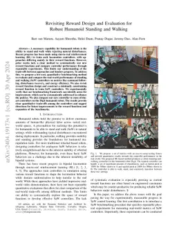 Revisiting Reward Design and Evaluation for Robust Humanoid Standing and
  Walking
