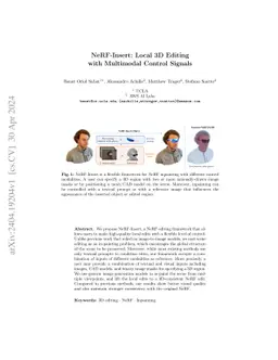 NeRF-Insert: 3D Local Editing with Multimodal Control Signals