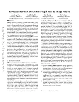 Espresso: Robust Concept Filtering in Text-to-Image Models