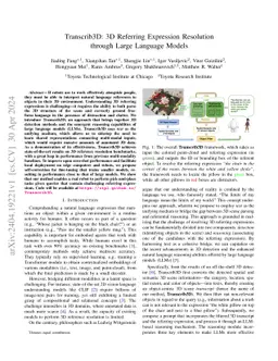 Transcrib3D: 3D Referring Expression Resolution through Large Language
  Models