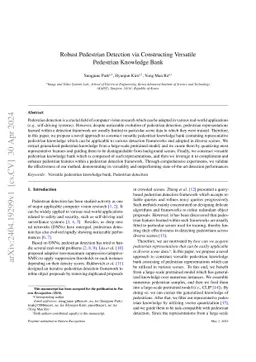 Robust Pedestrian Detection via Constructing Versatile Pedestrian
  Knowledge Bank