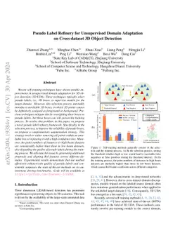 Pseudo Label Refinery for Unsupervised Domain Adaptation on
  Cross-dataset 3D Object Detection