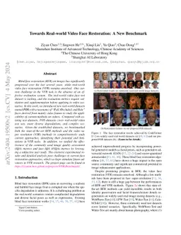 Towards Real-world Video Face Restoration: A New Benchmark