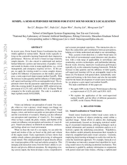 SemiPL: A Semi-supervised Method for Event Sound Source Localization