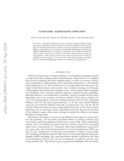 Landmark Alternating Diffusion