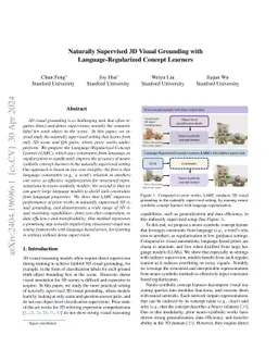 Naturally Supervised 3D Visual Grounding with Language-Regularized
  Concept Learners