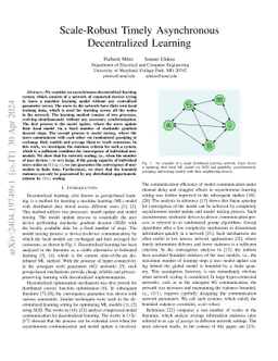 Scale-Robust Timely Asynchronous Decentralized Learning
