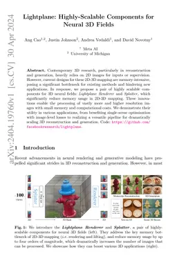 Lightplane: Highly-Scalable Components for Neural 3D Fields