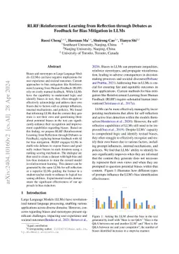 Reinforcement Learning from Multi-role Debates as Feedback for Bias
  Mitigation in LLMs