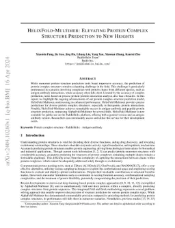 HelixFold-Multimer: Elevating Protein Complex Structure Prediction to
  New Heights