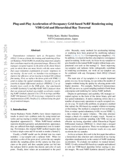 Plug-and-Play Acceleration of Occupancy Grid-based NeRF Rendering using
  VDB Grid and Hierarchical Ray Traversal
