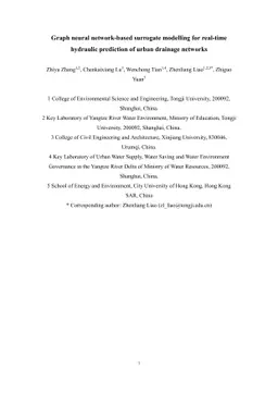 Graph neural network-based surrogate modelling for real-time hydraulic
  prediction of urban drainage networks