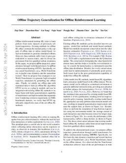 Offline Trajectory Optimization for Offline Reinforcement Learning