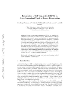 Integration of Self-Supervised BYOL in Semi-Supervised Medical Image
  Recognition