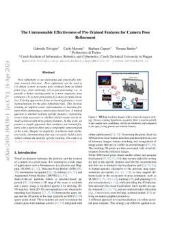 The Unreasonable Effectiveness of Pre-Trained Features for Camera Pose
  Refinement
