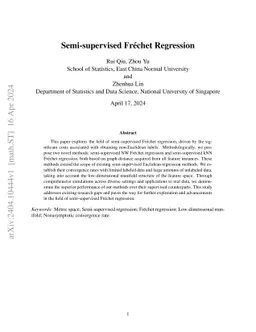 Semi-supervised Fréchet Regression