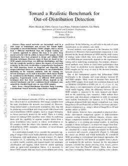 Toward a Realistic Benchmark for Out-of-Distribution Detection