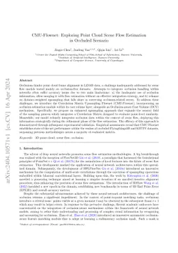 CMU-Flownet: Exploring Point Cloud Scene Flow Estimation in Occluded
  Scenario