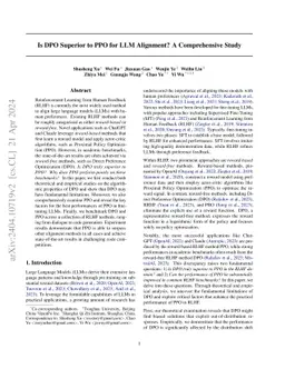 Is DPO Superior to PPO for LLM Alignment? A Comprehensive Study