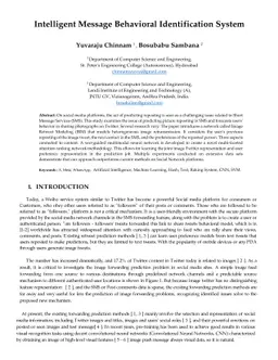 Intelligent Message Behavioral Identification System