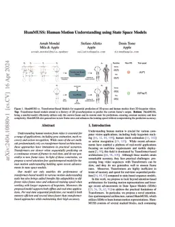 HumMUSS: Human Motion Understanding using State Space Models