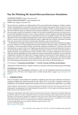 Tao: Re-Thinking DL-based Microarchitecture Simulation