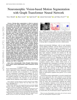 Neuromorphic Vision-based Motion Segmentation with Graph Transformer
  Neural Network
