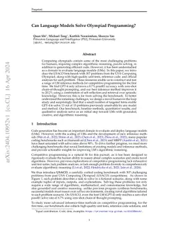 Can Language Models Solve Olympiad Programming?