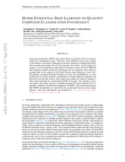Hyper Evidential Deep Learning to Quantify Composite Classification
  Uncertainty