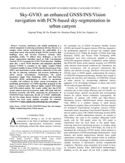 Sky-GVIO: an enhanced GNSS/INS/Vision navigation with FCN-based
  sky-segmentation in urban canyon
