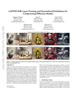 LAPTOP-Diff: Layer Pruning and Normalized Distillation for Compressing Diffusion Models