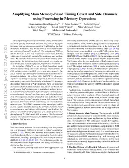 Revisiting Main Memory-Based Covert and Side Channel Attacks in the Context of Processing-in-Memory