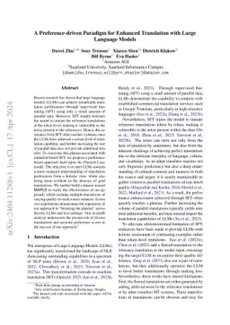 A Preference-driven Paradigm for Enhanced Translation with Large
  Language Models