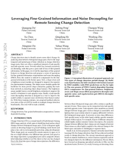 Leveraging Fine-Grained Information and Noise Decoupling for Remote
  Sensing Change Detection