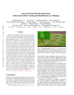 SoccerNet Game State Reconstruction: End-to-End Athlete Tracking and
  Identification on a Minimap